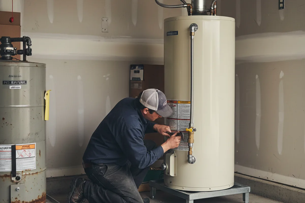 Water heater and shutoff valve replacement in Glen Haven